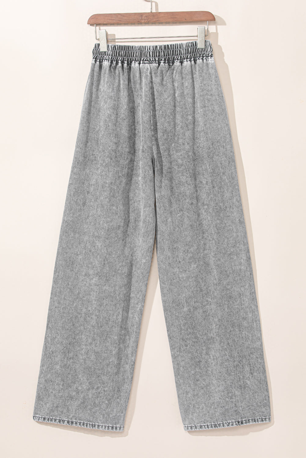 Medium Grey Drawstring Wide Leg Jeans (S-XL)