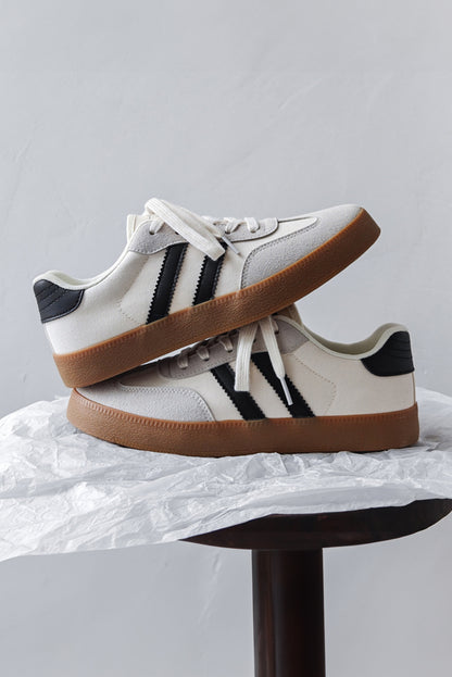 Naut Striped Flat Sneakers