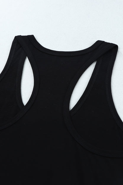 Blank Sleeveless U Neck Racerback Tank (S-2XL - 2 Colors)