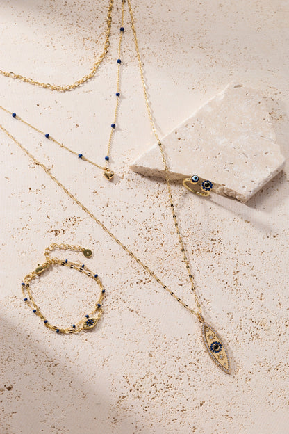 Stacked Evil Eye Necklace