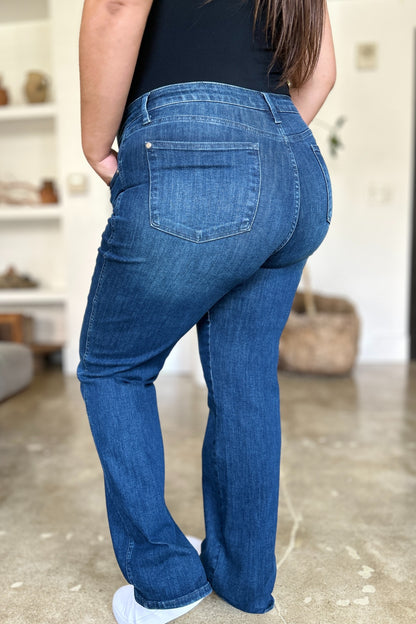 Judy Blue Tummy Control Straight Jeans (0-24W)