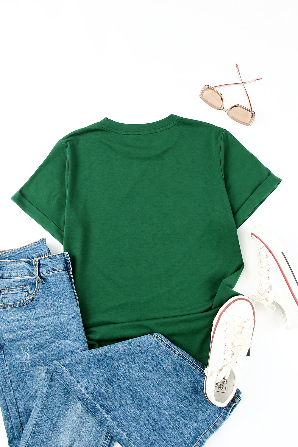 Solid Basic Raglan Sleeve Crew Neck T-Shirt (10 colors)