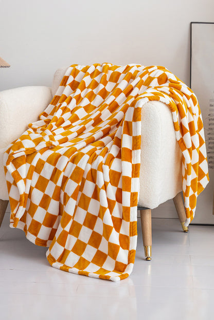 Checkerboard Printed Soft Throw