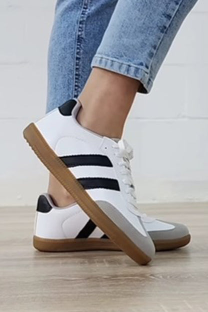 Naut Striped Flat Sneakers