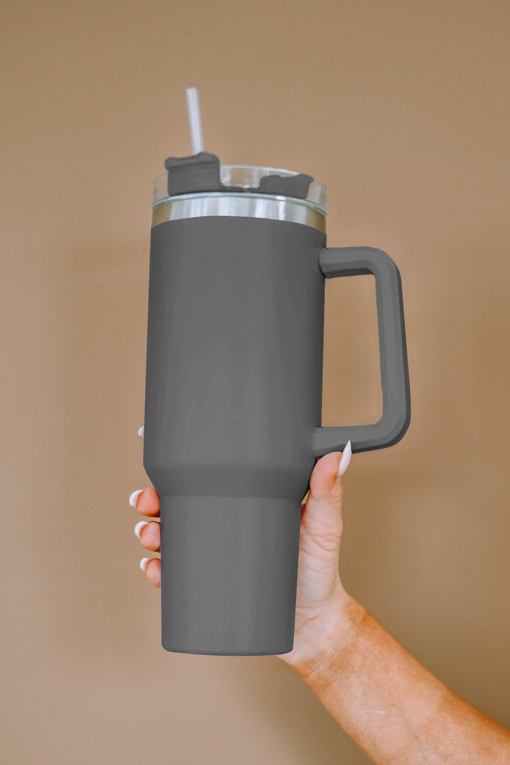 Stainless Steel Insulated Tumbler Mug w/ Straw (9 colors)