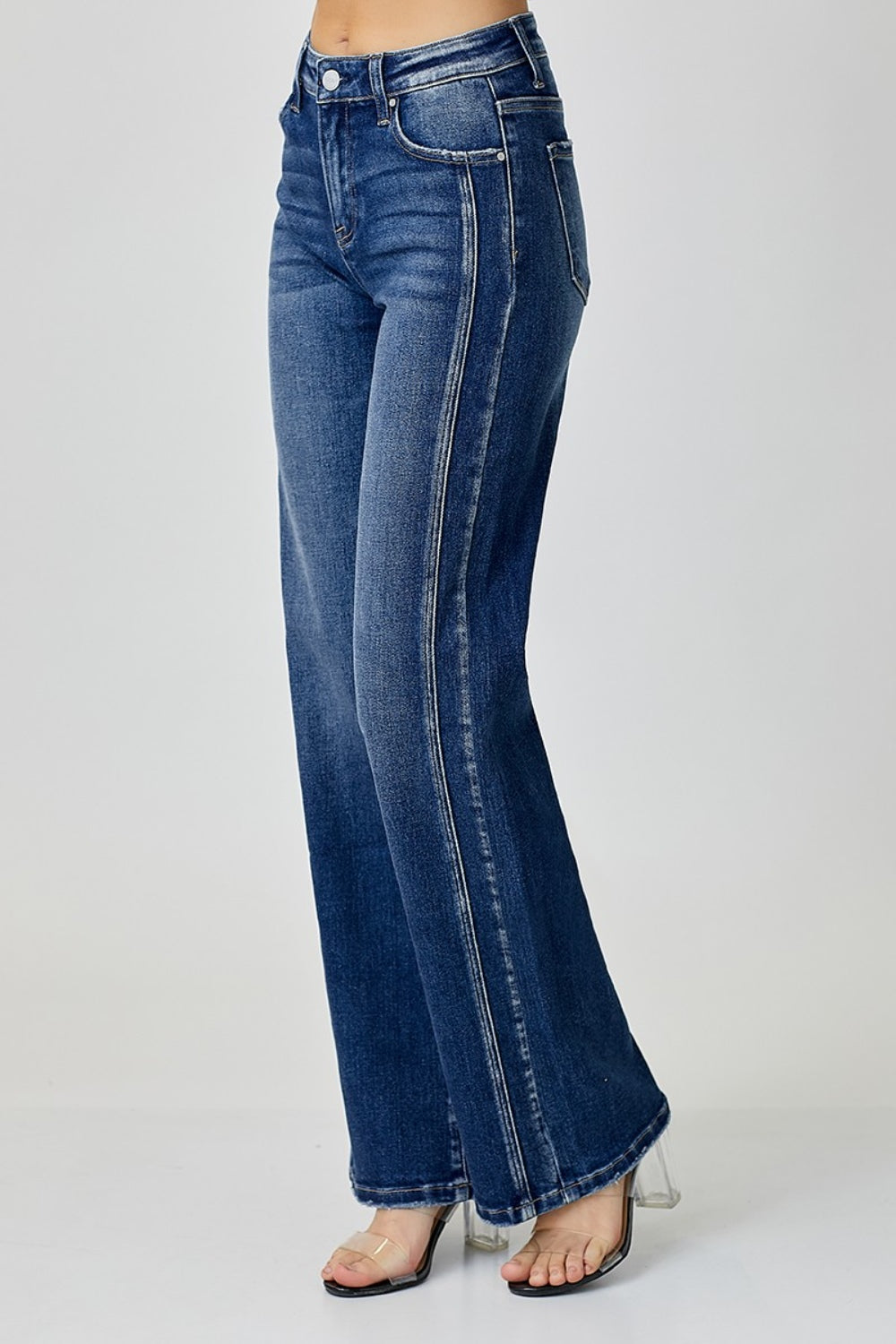 RISEN Mid Rise Straight Jeans (0-15)