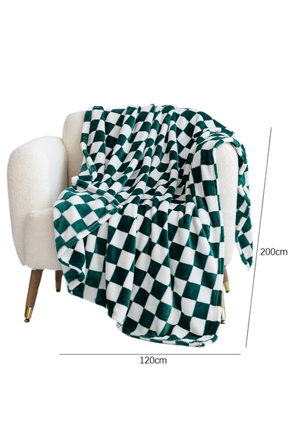 Checkerboard Printed Soft Throw