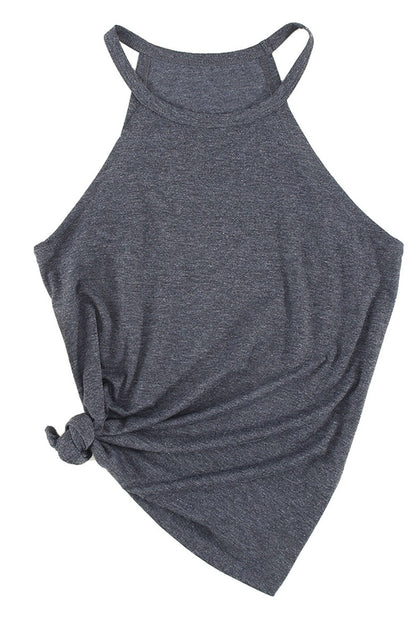 Blank Solid/Heather Crew Neck Tank Top (S-2XL - 4 colors)