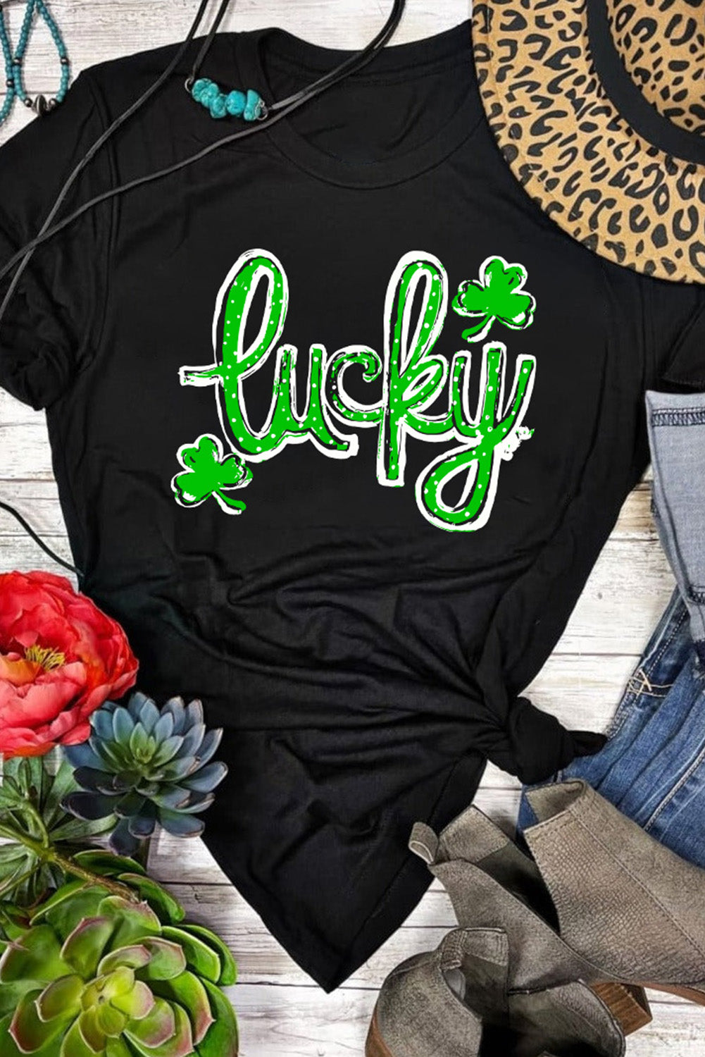 'Lucky' Clover Tee (S-2XL)