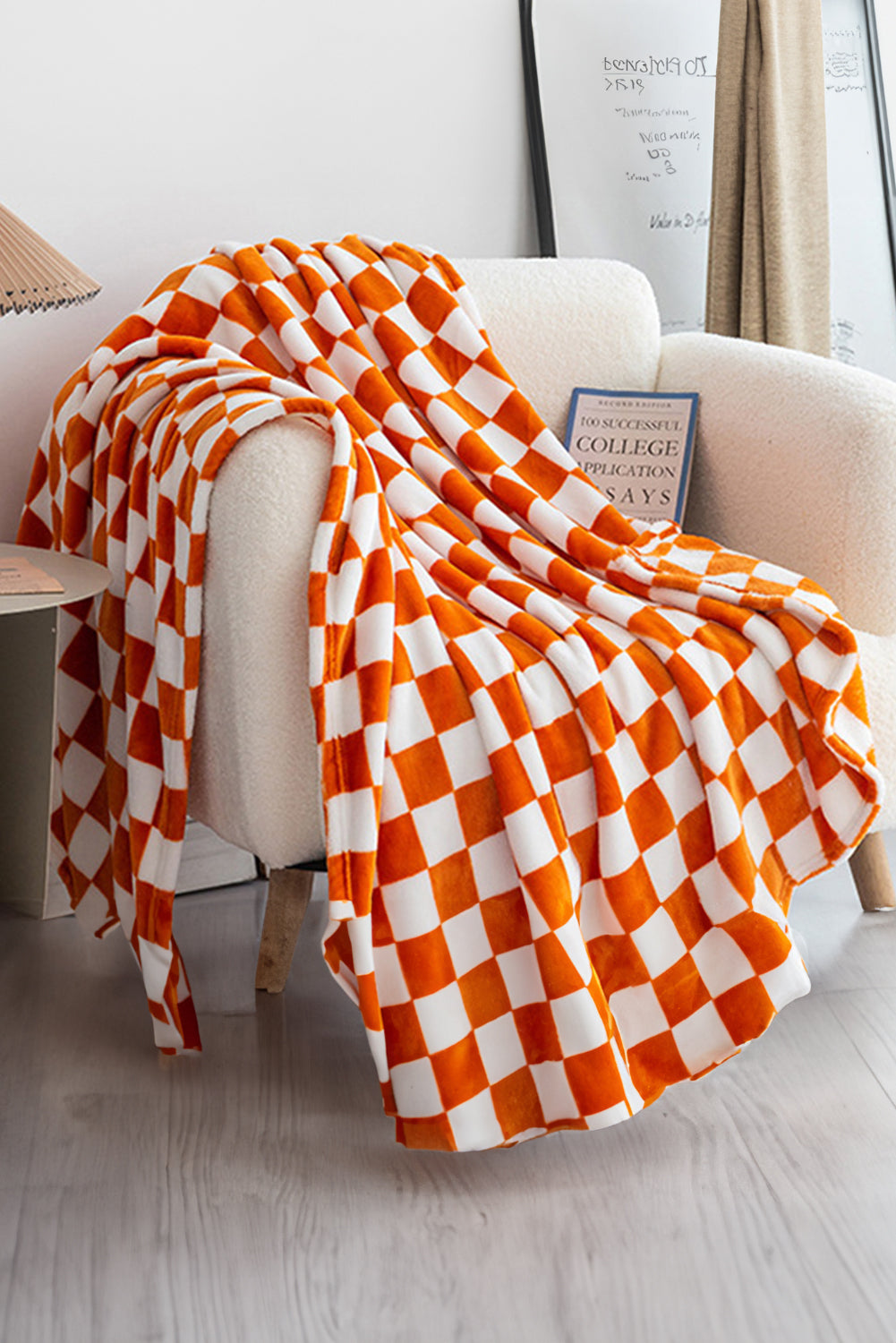 Checkerboard Printed Soft Throw