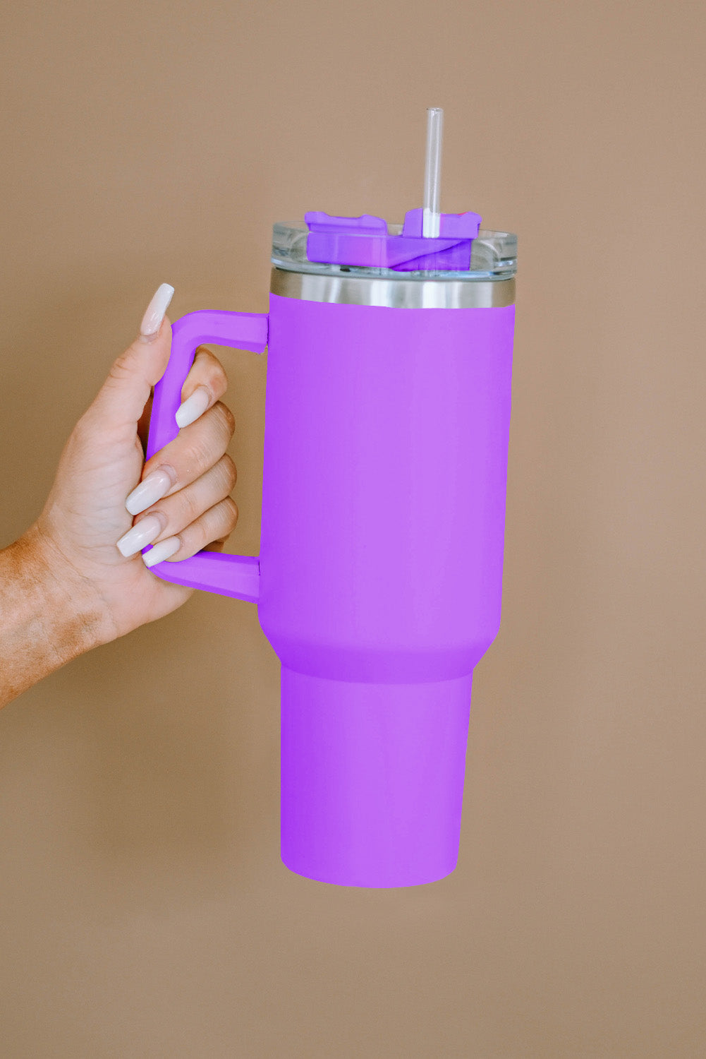 Stainless Steel Insulated Tumbler Mug w/ Straw (9 colors)