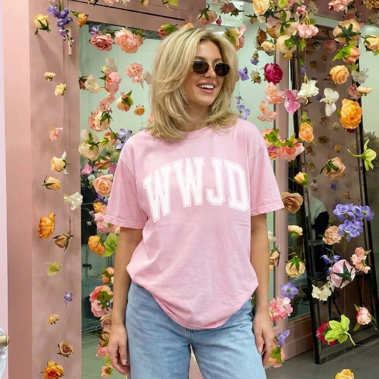 WWJD Puff Print Graphic Tee (S-2XL - 3 colors)