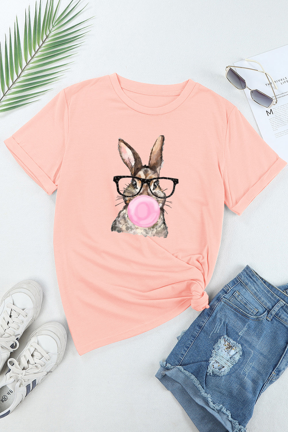 Easter Bunny Bubblegum Graphic Tee (S-2XL)