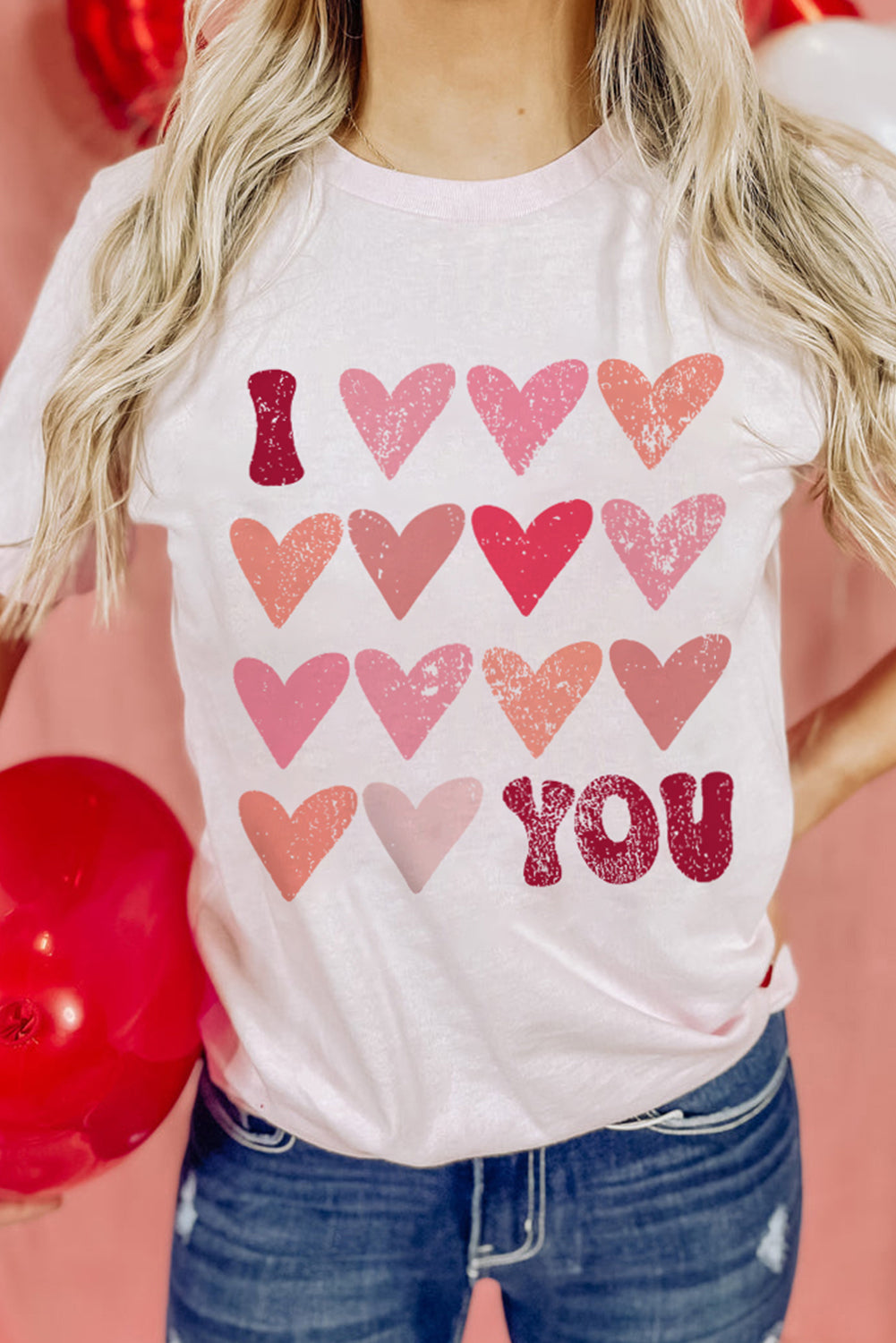 I Love You Heart Graphic Tee (S-2XL)