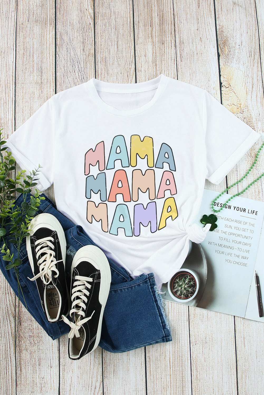 'MAMA' Pastel Tee (S-2XL)