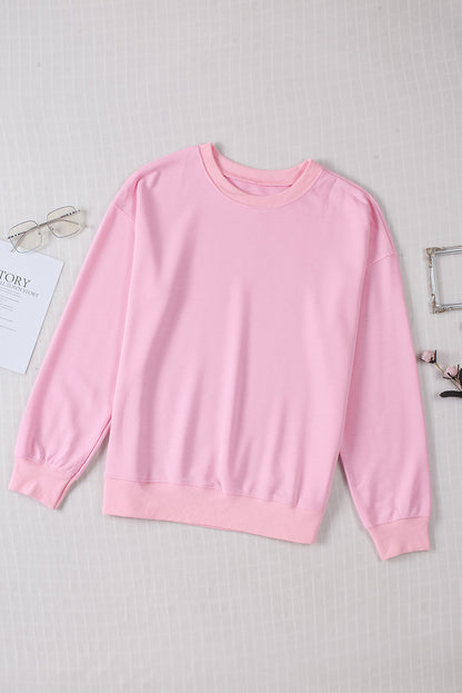 Blank Solid Knit Crew Neck Long Sleeve (S-2XL - 2 colors)