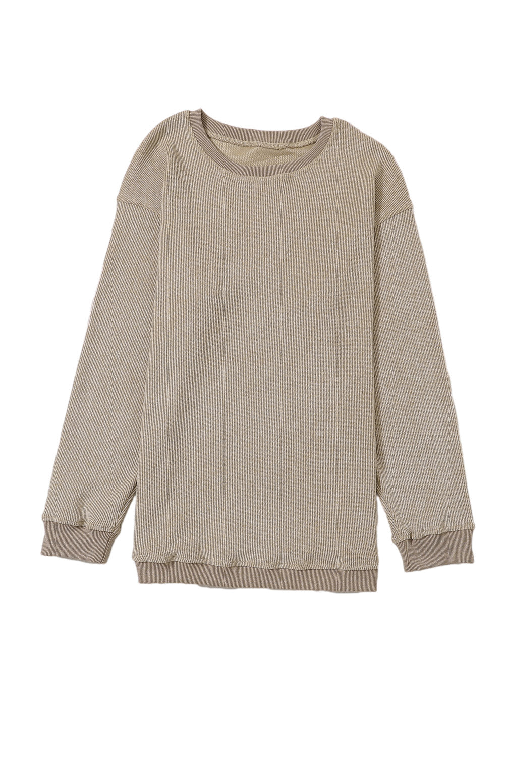 Ribbed Drop Sleeve Pullover Sweatshirt (S-2XL - 6 Colors)