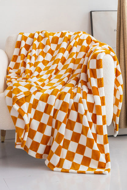 Checkerboard Printed Soft Throw