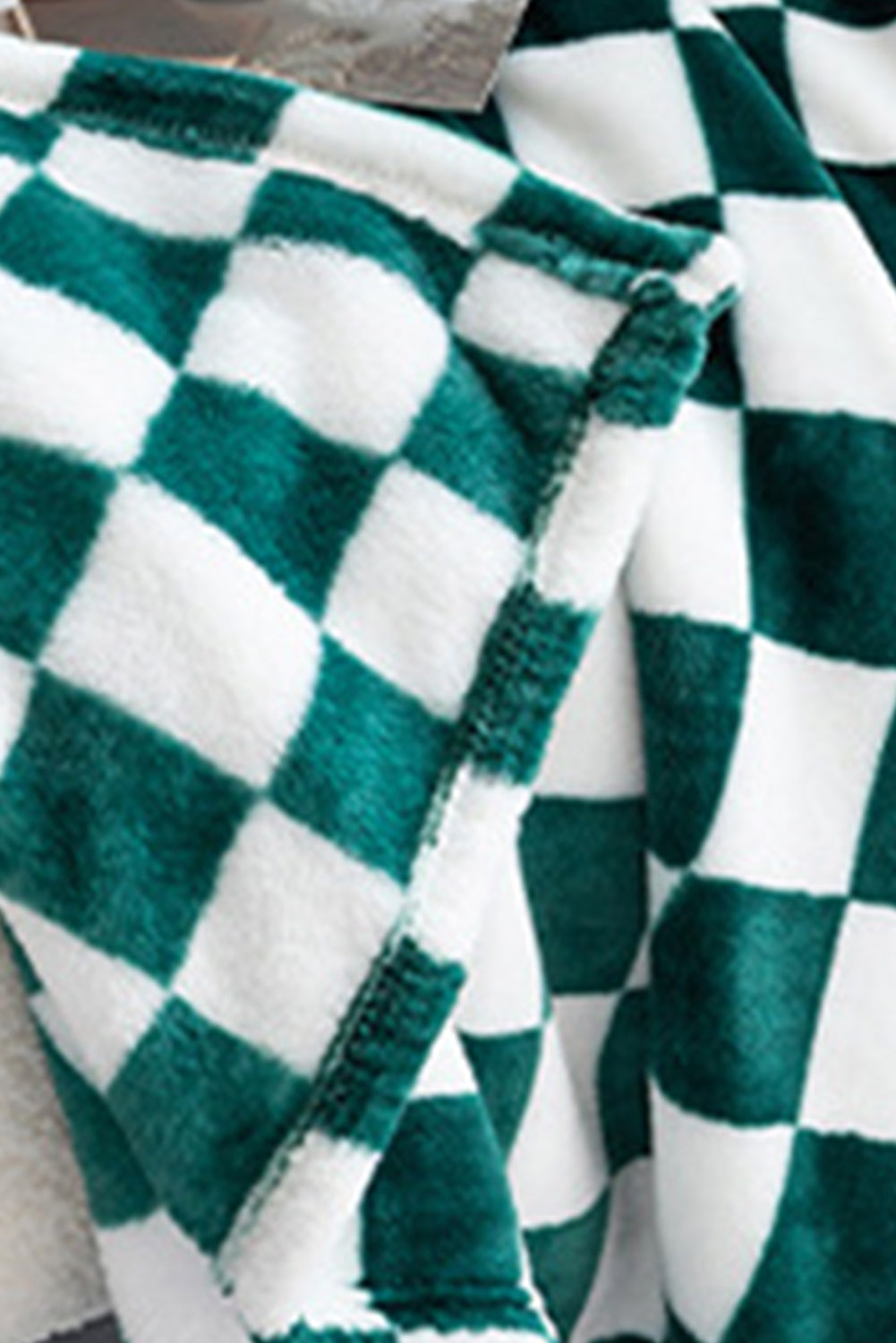 Checkerboard Printed Soft Throw