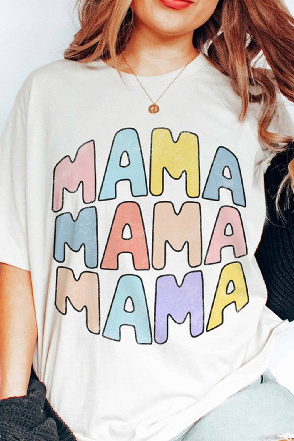 'MAMA' Pastel Tee (S-2XL)