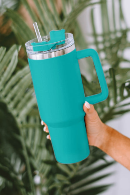 Stainless Steel Insulated Tumbler Mug w/ Straw (9 colors)