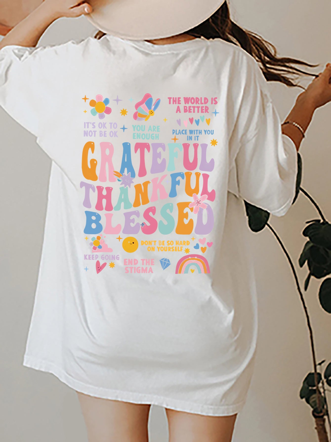 'Grateful Thankful Blessed' Short Sleeve T-Shirt (S-2XL - 8 Colors)