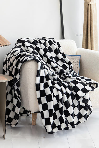 Checkerboard Printed Soft Throw