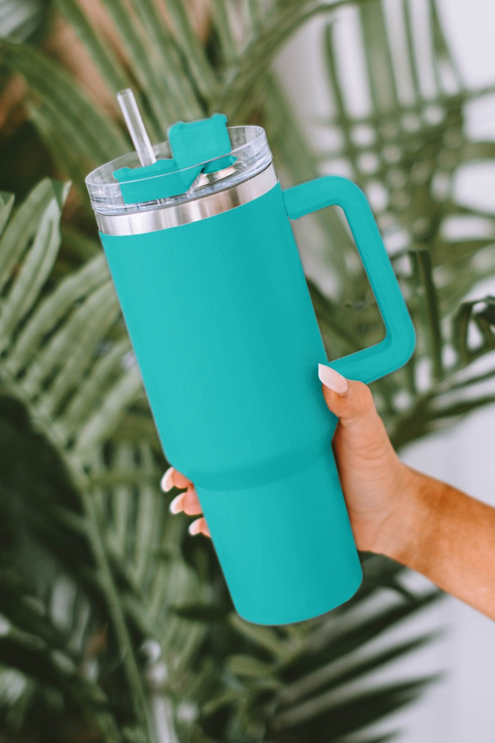 Stainless Steel Insulated Tumbler Mug w/ Straw (9 colors)