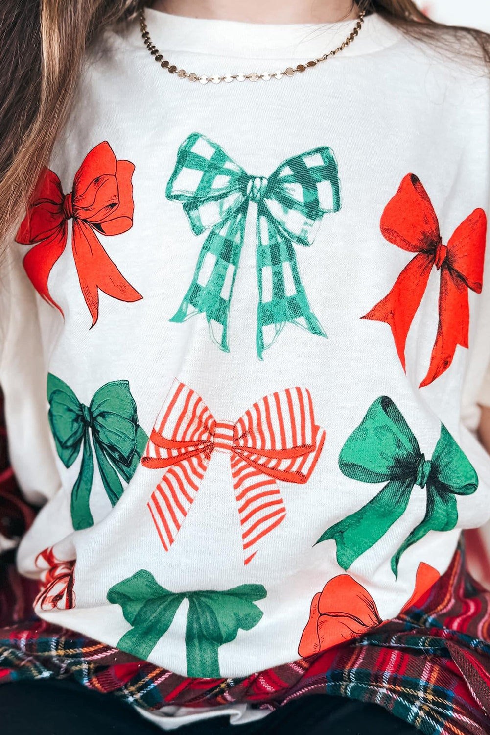 Holiday Bow Graphic Tee (S-3XL)