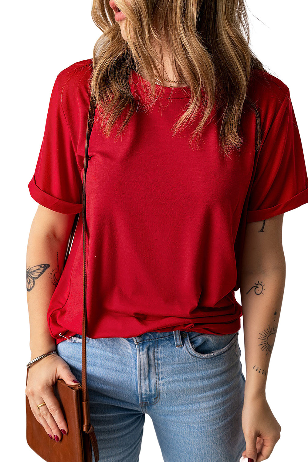 Raglan Sleeve Crew Neck T-Shirt (S-2XL - 10 colors)