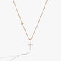 Cross Pave Crystal Pendant Necklace