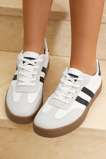 Naut Striped Flat Sneakers