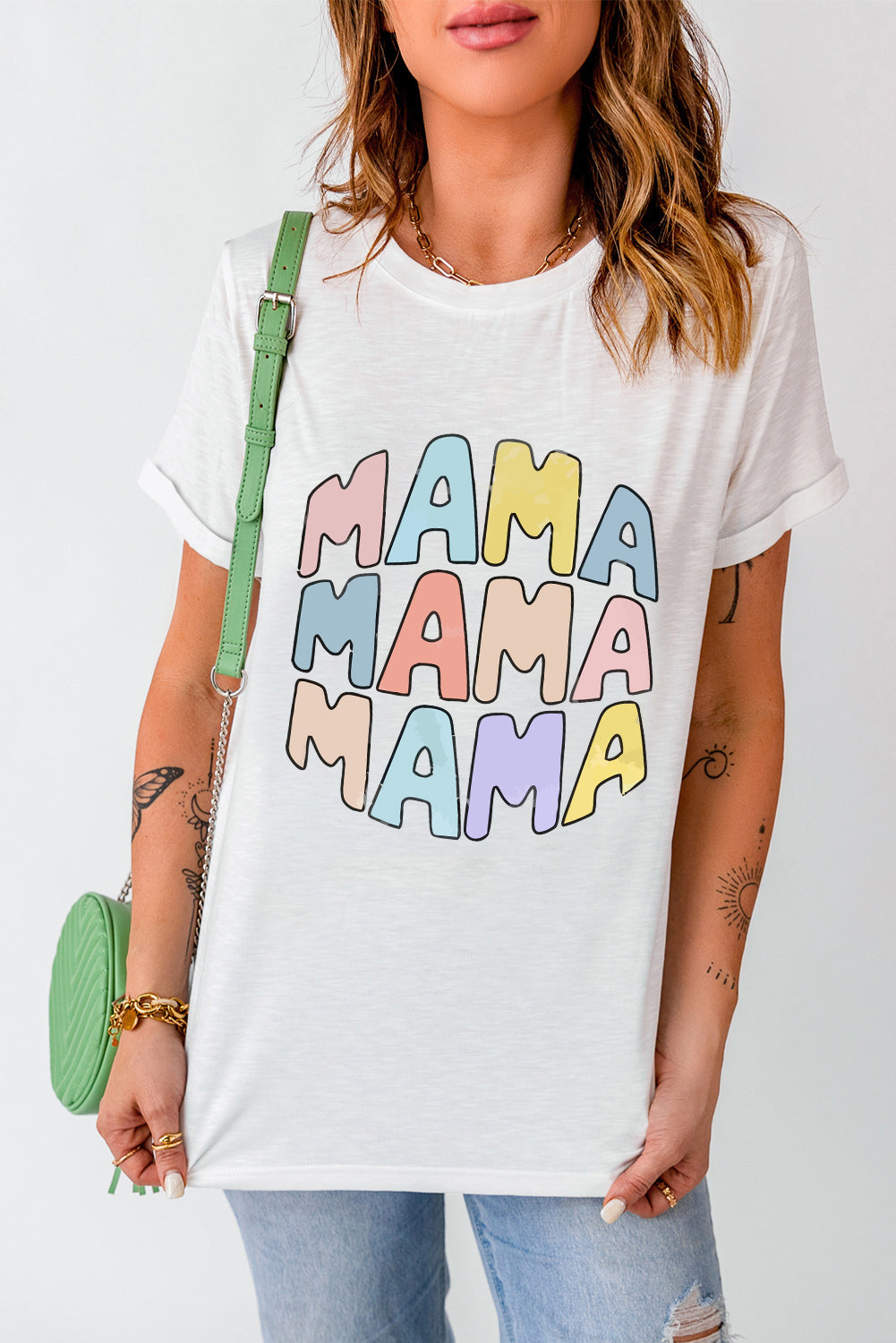 'MAMA' Pastel Tee (S-2XL)