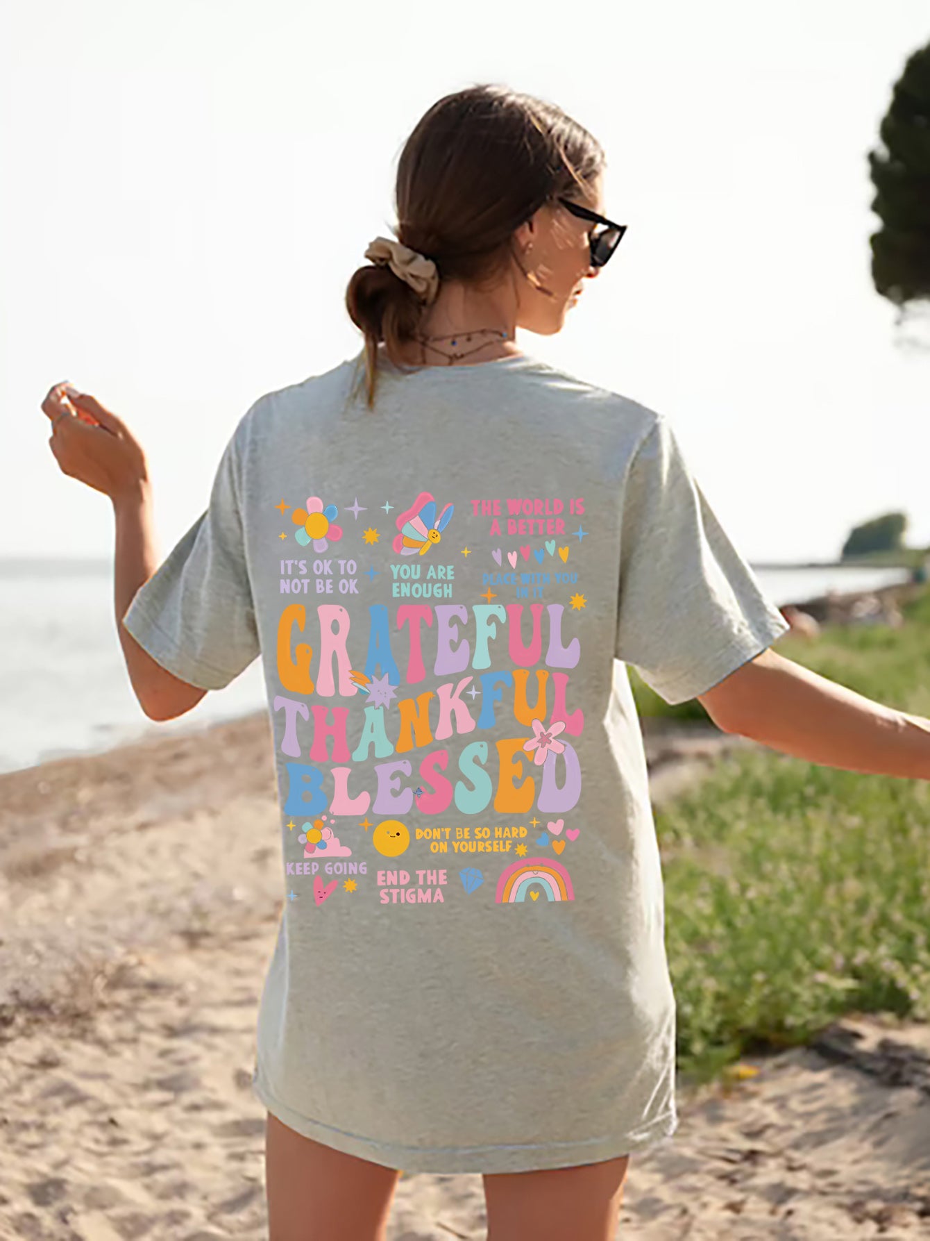 'Grateful Thankful Blessed' Short Sleeve T-Shirt (S-2XL - 8 Colors)