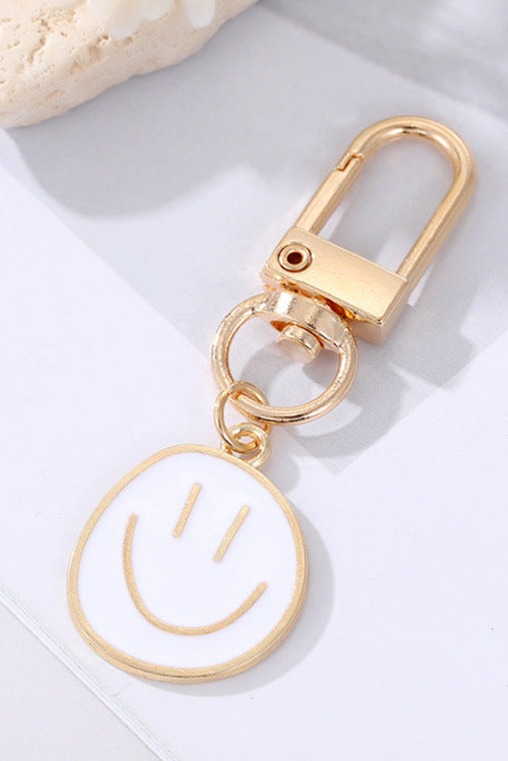 Smiley Face Pendant Keychain