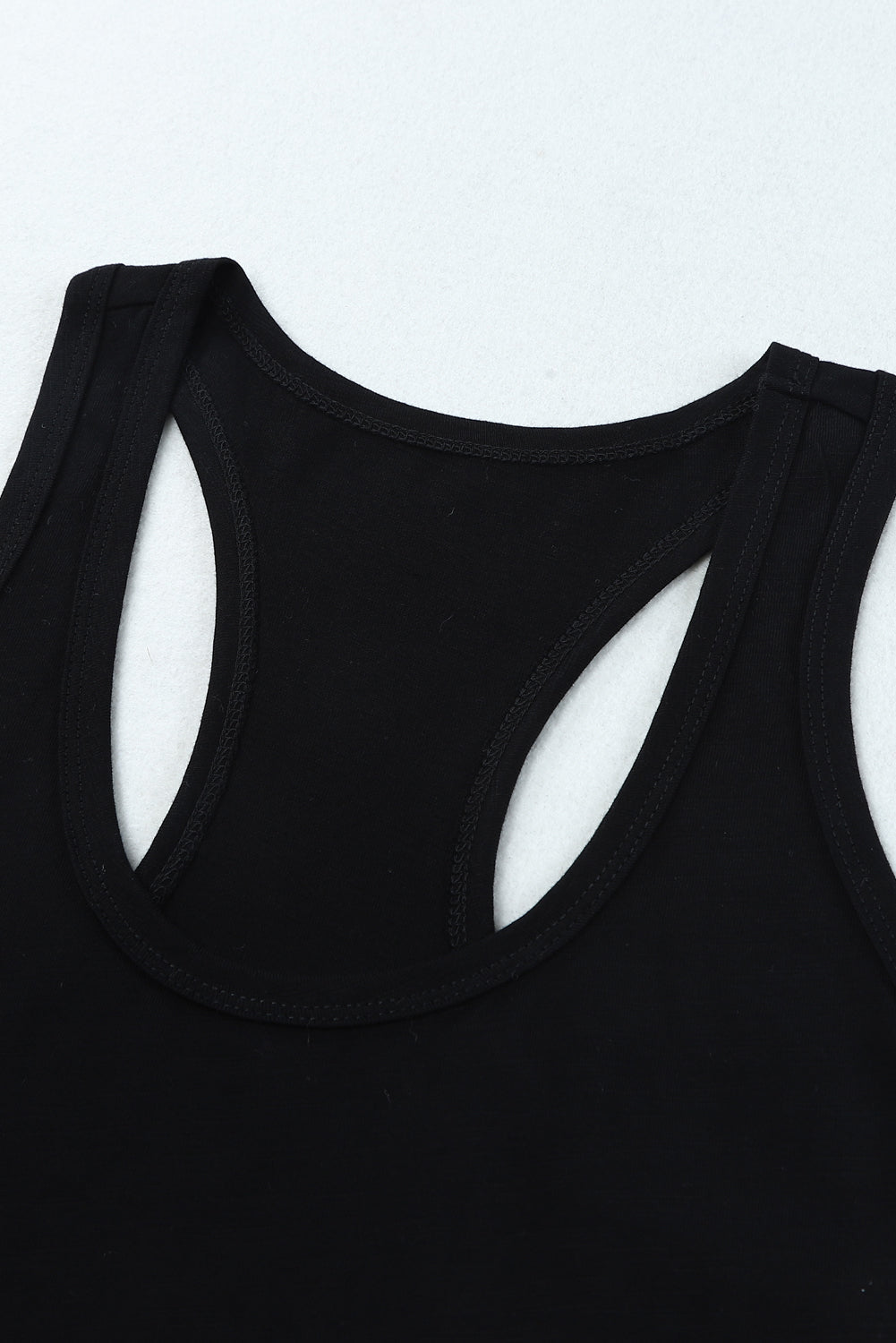 Blank Sleeveless U Neck Racerback Tank (S-2XL - 2 Colors)