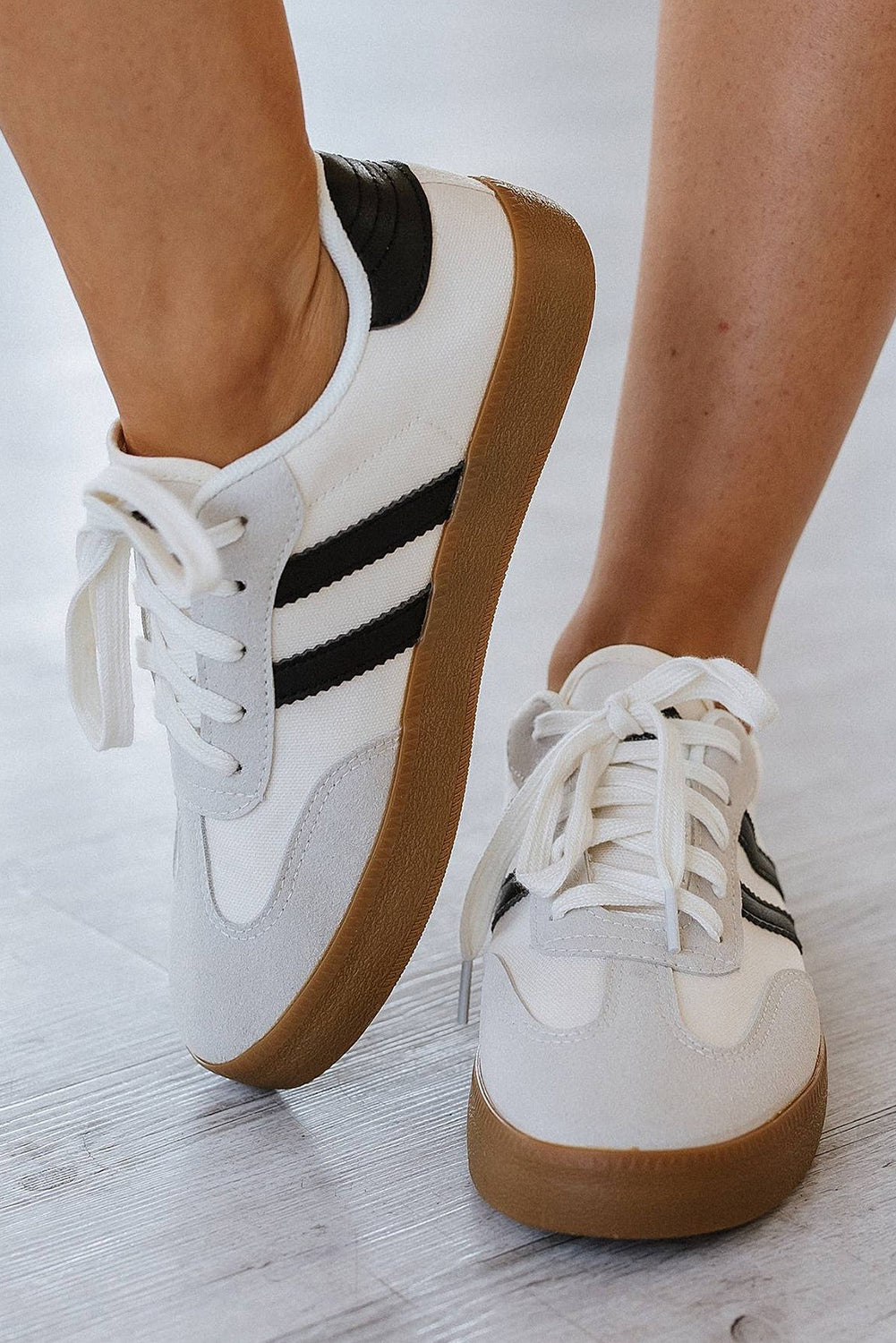 Naut Striped Flat Sneakers