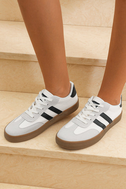 Naut Striped Flat Sneakers