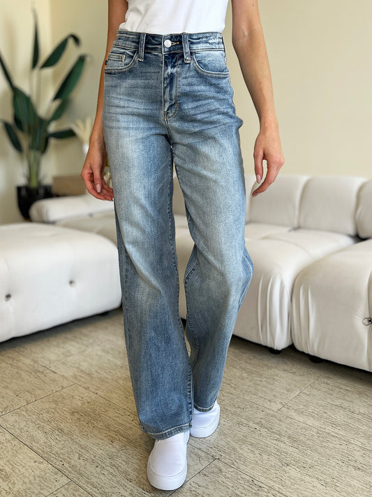 Judy Blue Relaxed High Waist Straight Jeans (0-24W)