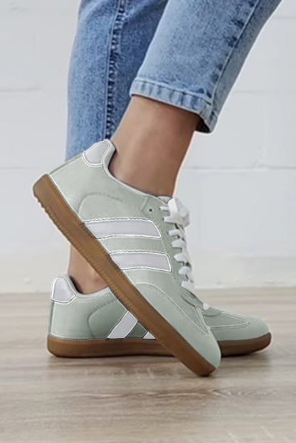 Naut Striped Flat Sneakers