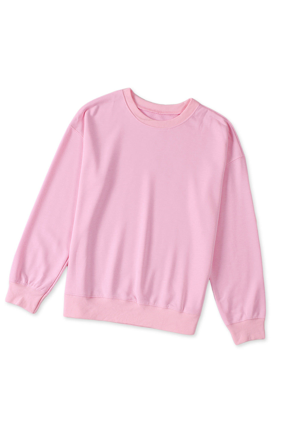 Blank Solid Knit Crew Neck Long Sleeve (S-2XL - 2 colors)