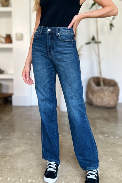 Judy Blue Tummy Control Straight Jeans (0-24W)