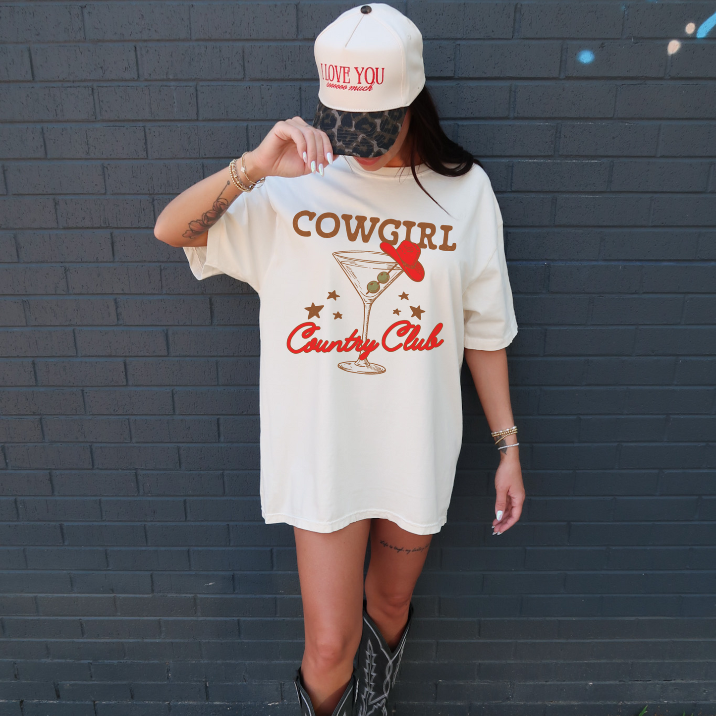 Cowgirl Country Club Graphic Tee (S-2XL - 3 colors)
