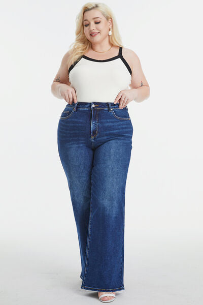 BAYEAS High Waist Cat's Whisker Wide Leg Jeans (0-22W)