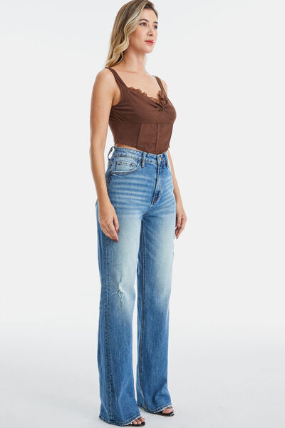 BAYEAS Ultra High-Waist Gradient Bootcut Jeans (0-22W)